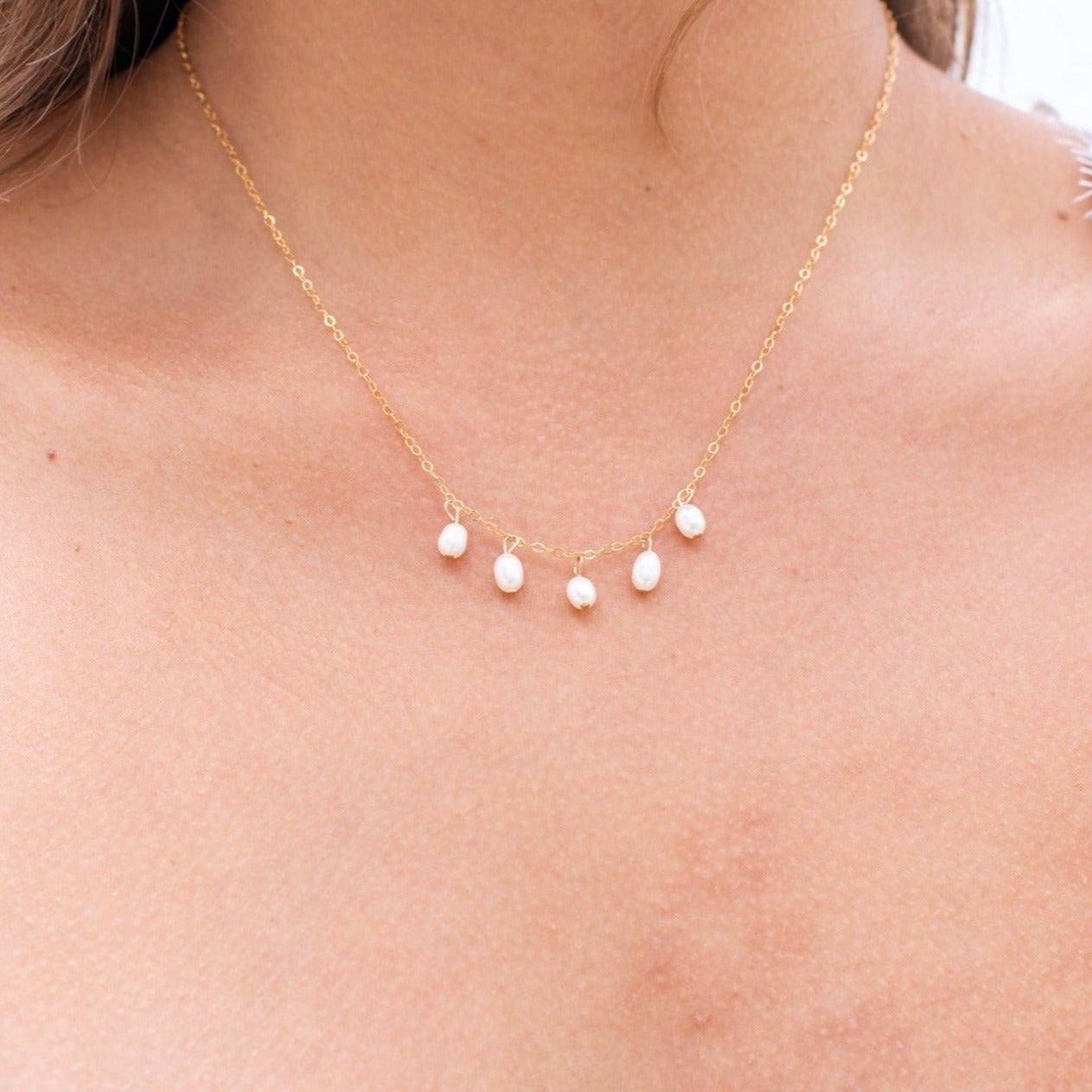 Droplet Necklace (Gold-filled, Sterling Silver)