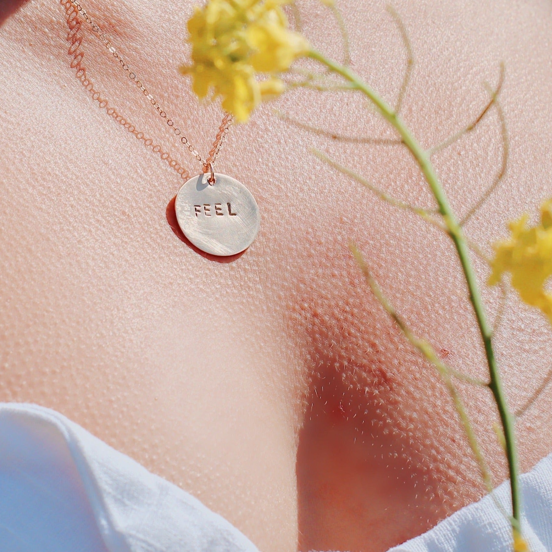 FEEL Necklace (Gold-filled, Sterling Silver)