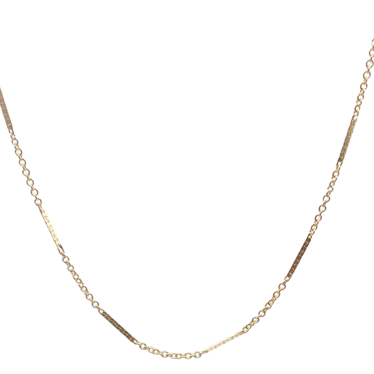 Gold Dainty Bar Chain