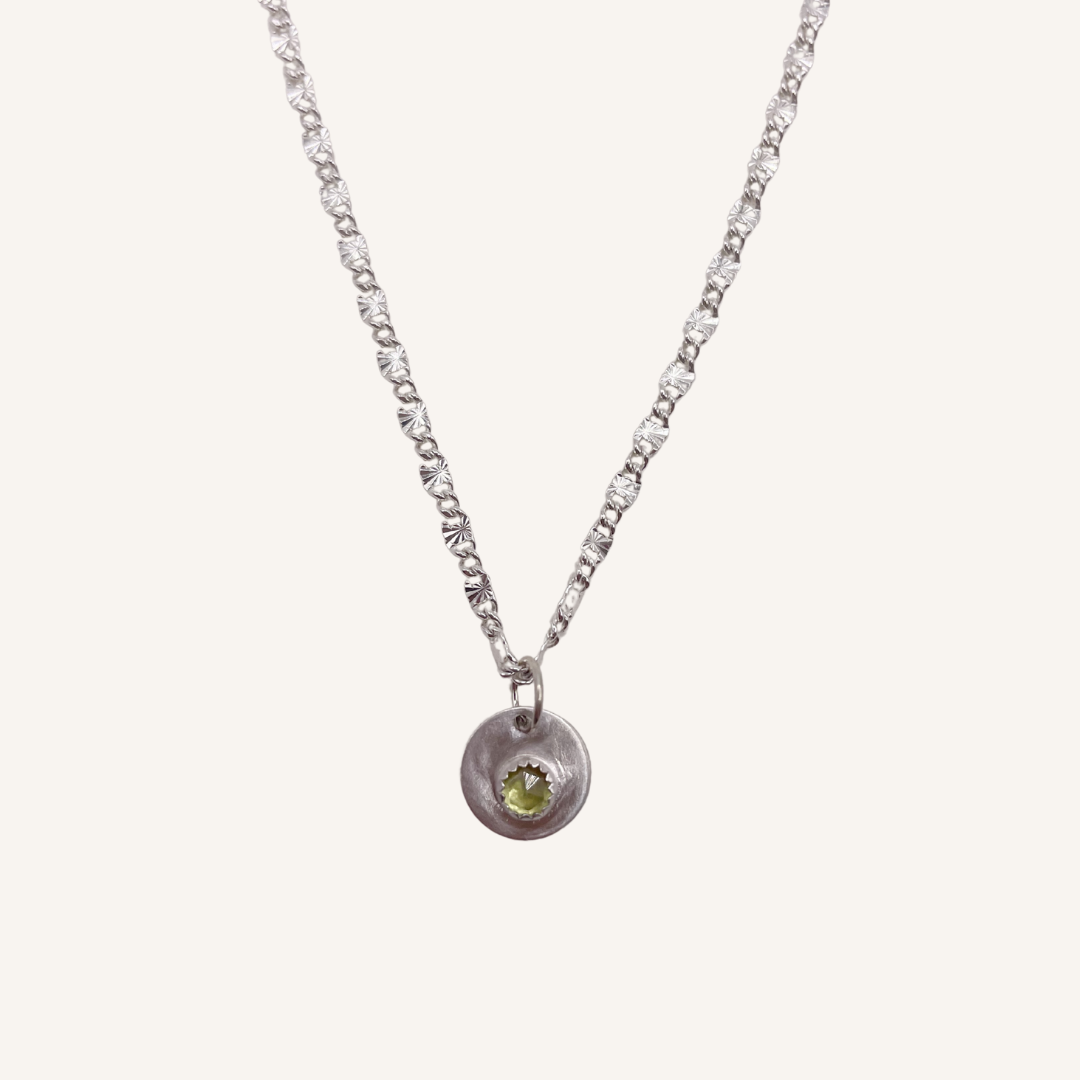 Dainty Peridot Necklace