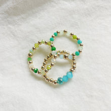 Load image into Gallery viewer, Turquoise Glass Bead Ring
