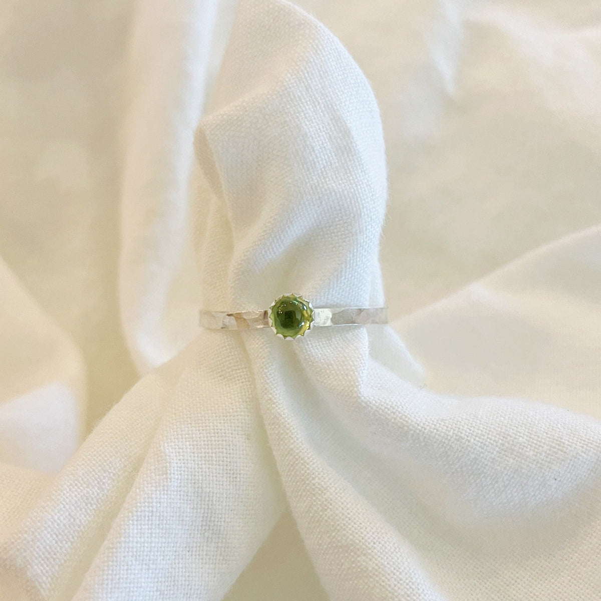Peridot Silver Ring