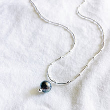 Load image into Gallery viewer, Sterling Silver Tahitian Pearl Necklace
