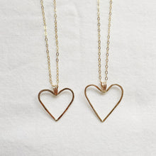 Load image into Gallery viewer, Hammered Heart Necklace
