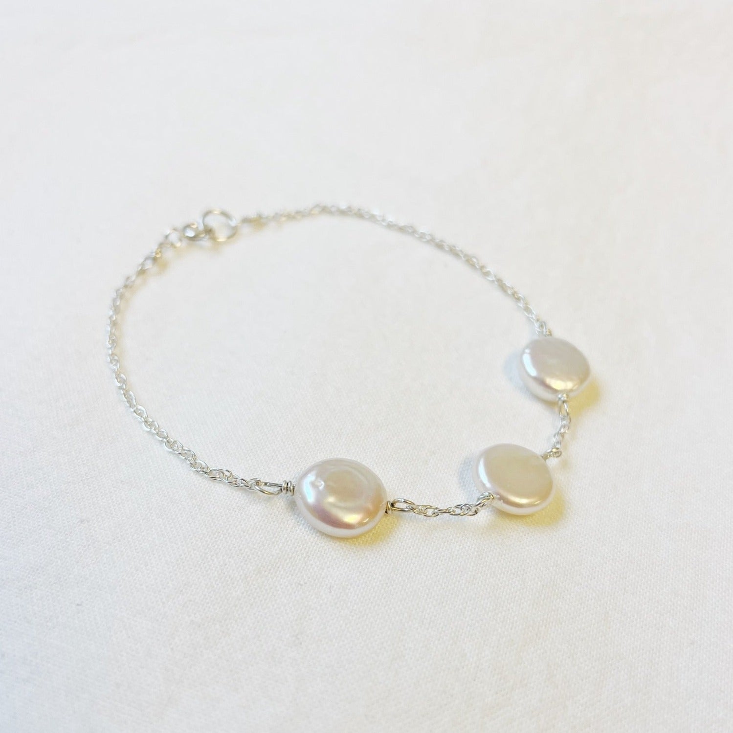 Triple Freshwater Shaped Pearl Bracelet