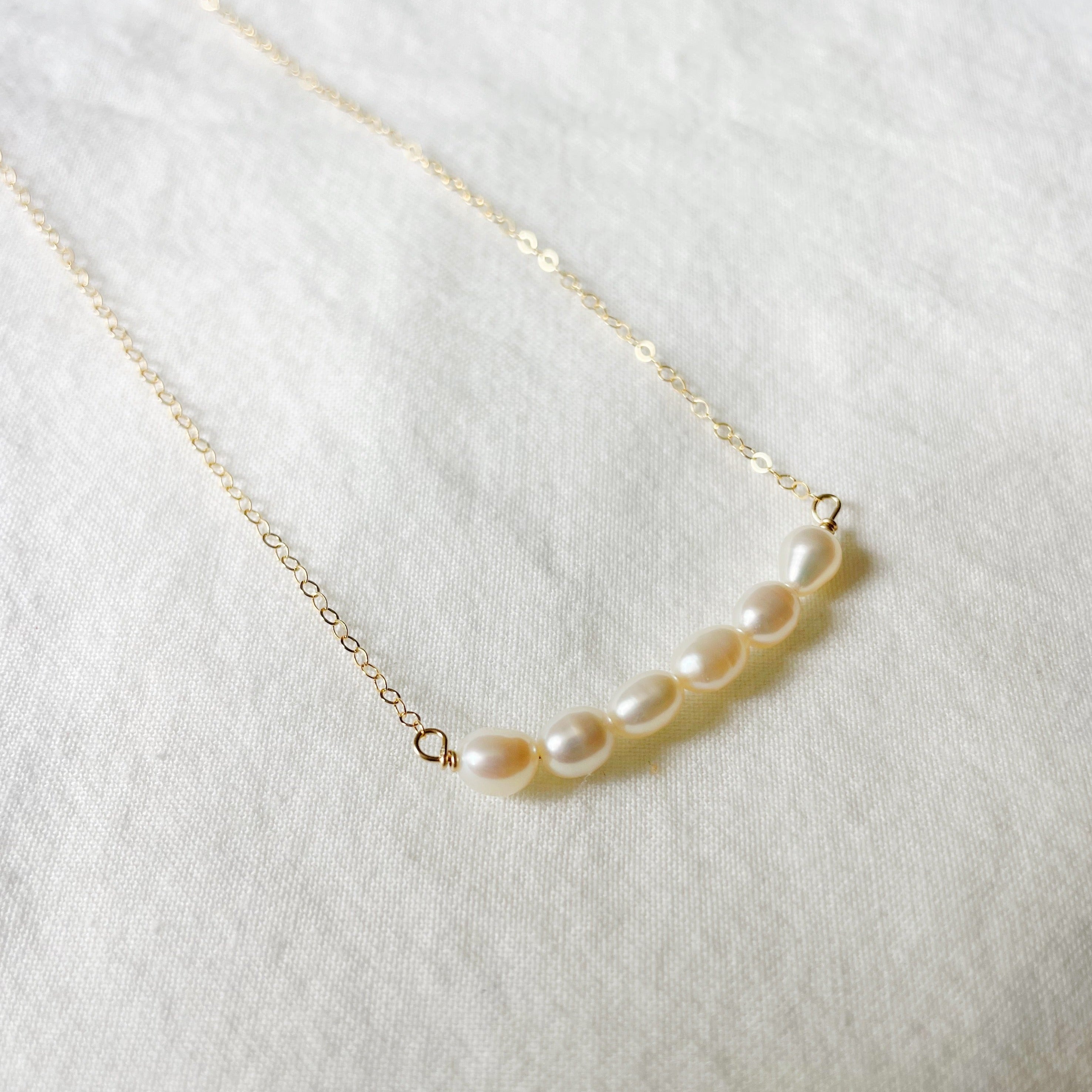 Perle Necklace (Gold-filled or Sterling Silver)