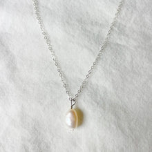 Load image into Gallery viewer, Classic Pearl Necklace (Gold-filled or Sterling Silver)
