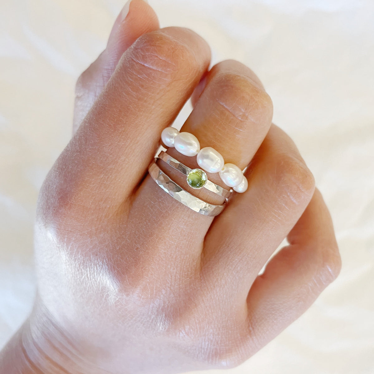 Peridot Silver Ring