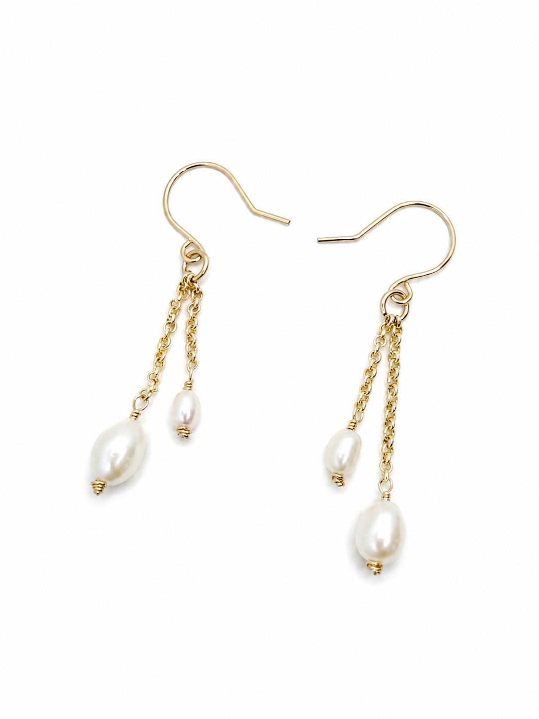 Bridal Freshwater Pearl Drop Earrings