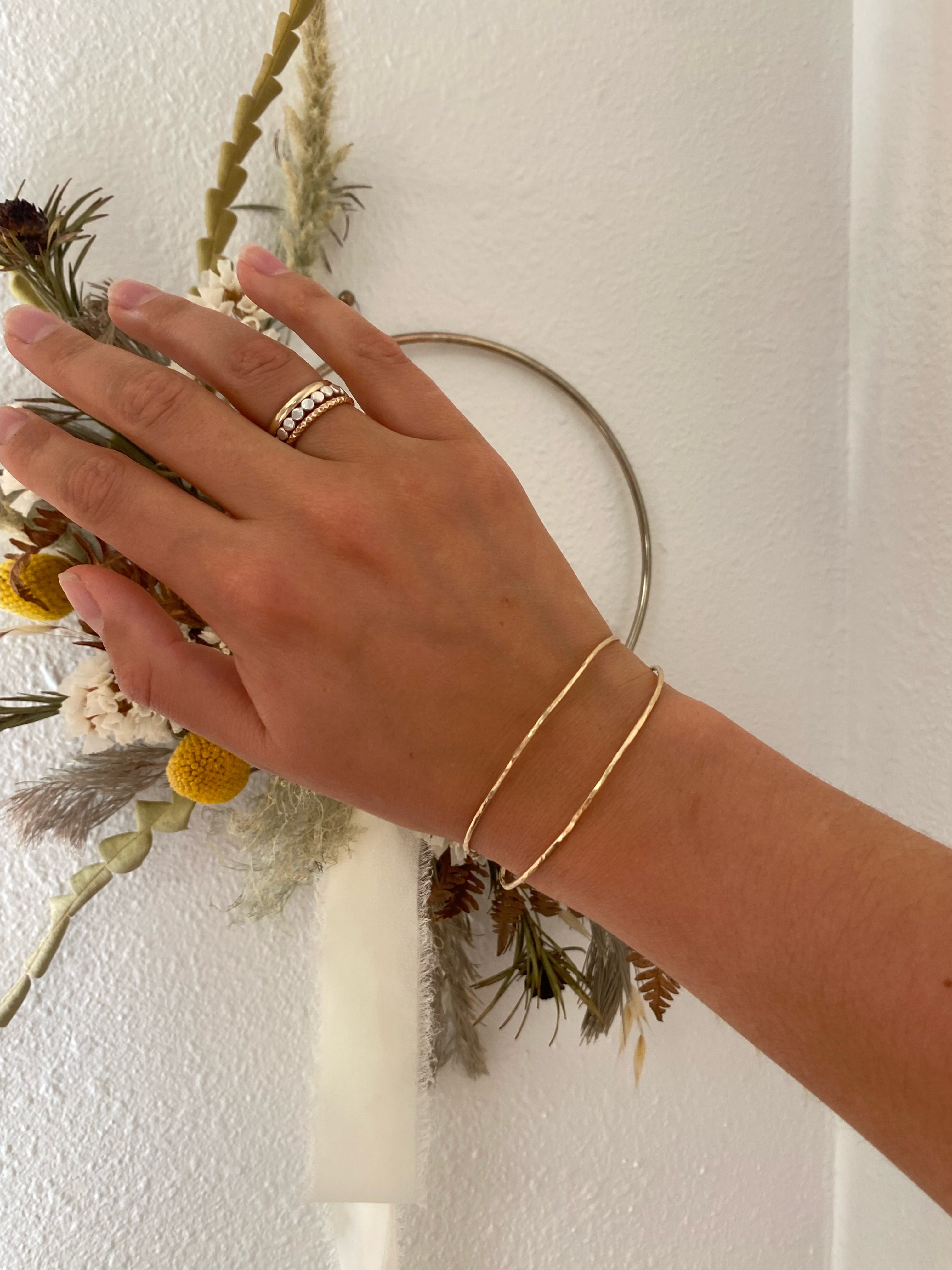 Hammered Bangle