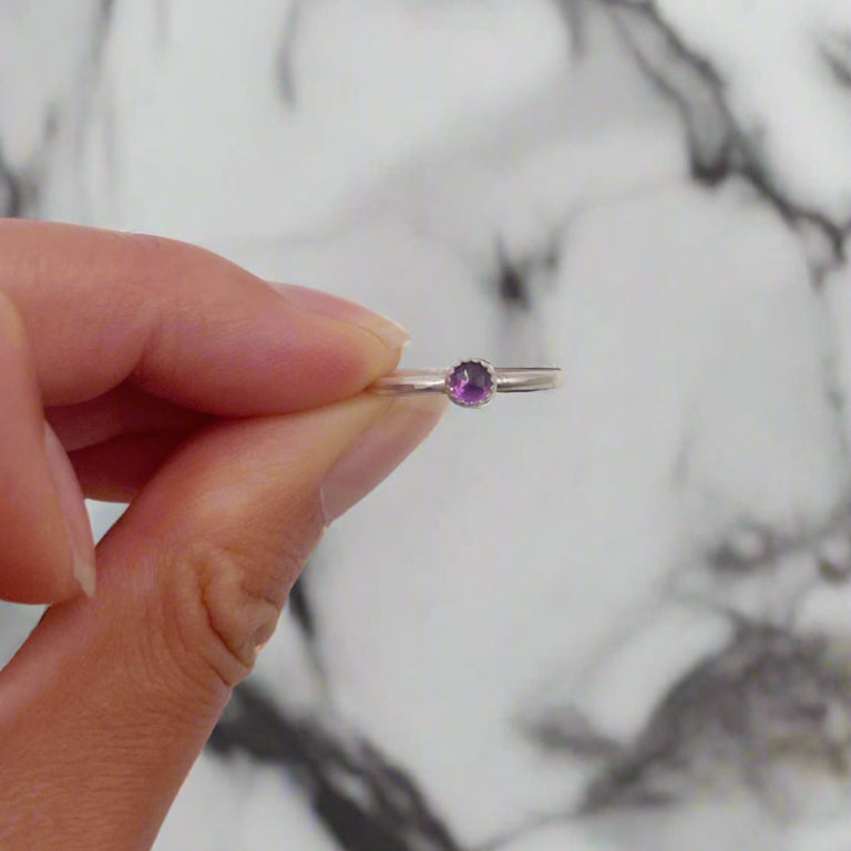 Dainty Gemstone Ring