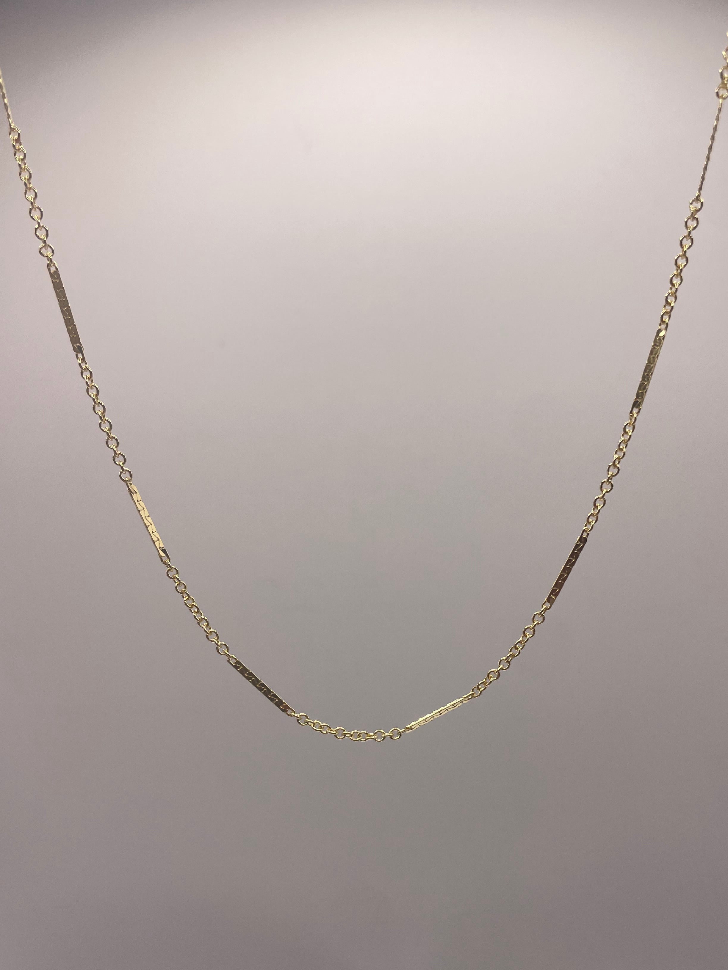 Gold Dainty Bar Chain