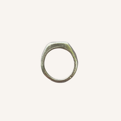 Sterling Silver Signet Ring Side Profile