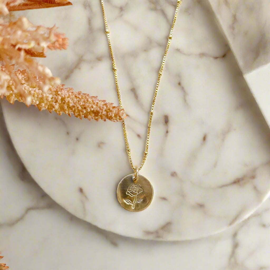 Rose Charm Necklace