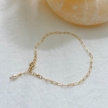 Load image into Gallery viewer, Link Chain Bracelet (Gold-filled or Sterling Silver)
