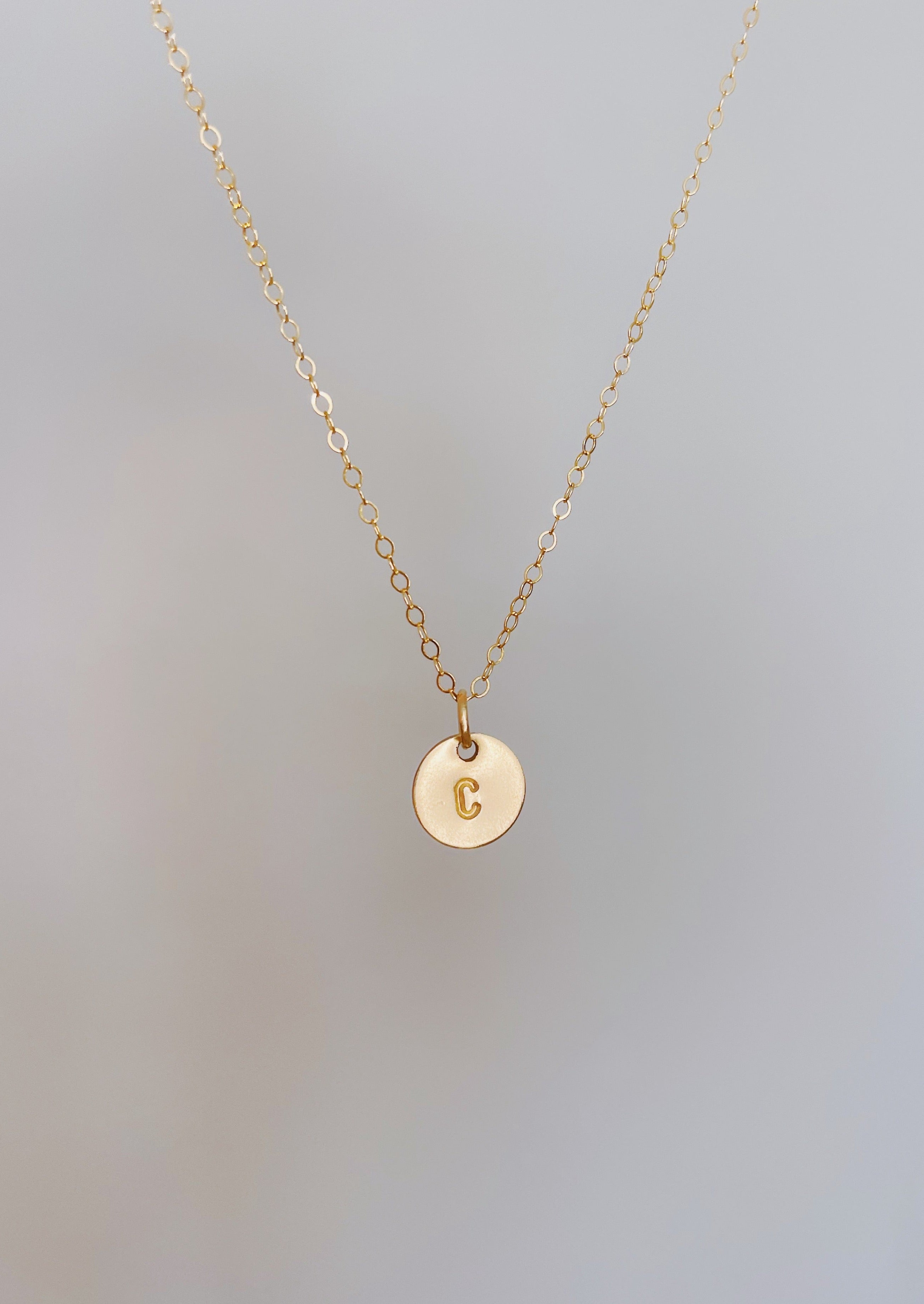 Custom Initial Necklace (Gold-filled)