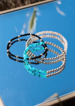 Load image into Gallery viewer, Shine Bright Bracelets (Turquoise or Peach Glass beads)
