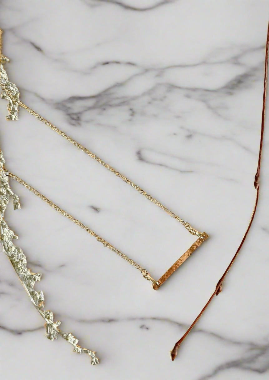 Gold Bar Necklace